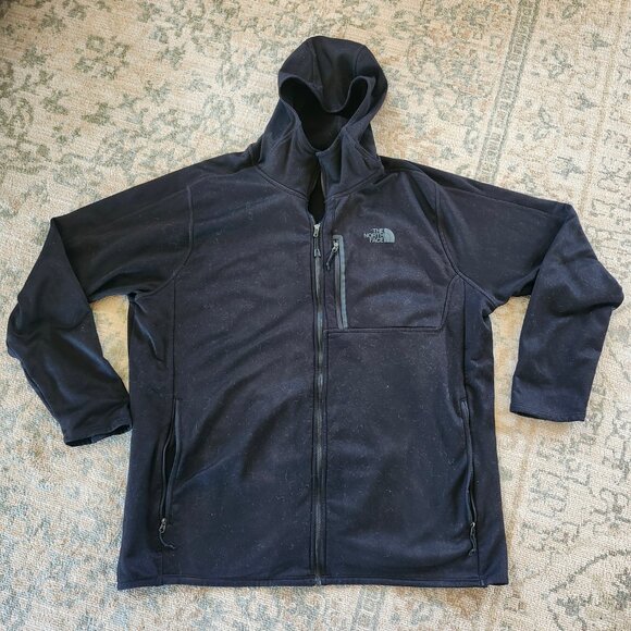 The North Face Canyonlands Men’s XXL Black Fleece Full Zip Hoodie Jacket - Picture 1 of 11